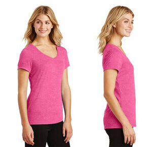 DM1350L District Women's Perfect Tri-Blend V-Neck Tee