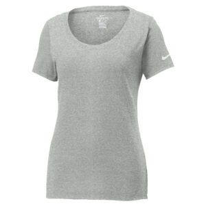 Nike Women's Dark Grey Heather Core Cotton Scoop Neck Tee